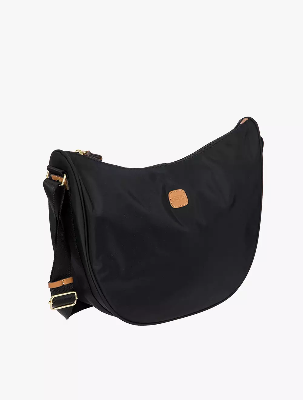 BRIC'S CR X-Bag Half Moon Bag L - BLACK