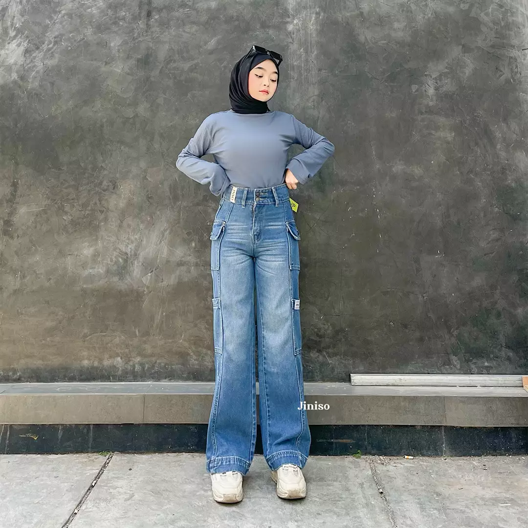 Cargo Baggy Highwaist Jeans 413 HANDS UP