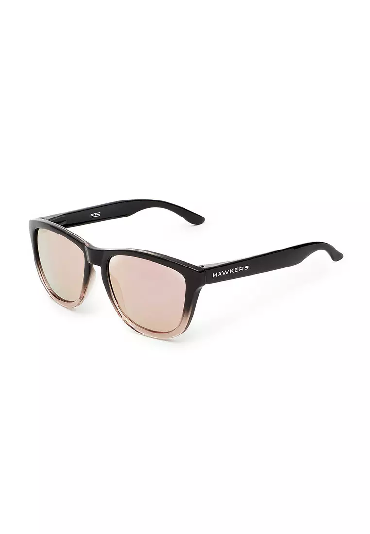 HAWKERS Rose Gold ONE FUSION Sunglasses for Men and Women. Official Product Designed in Spain