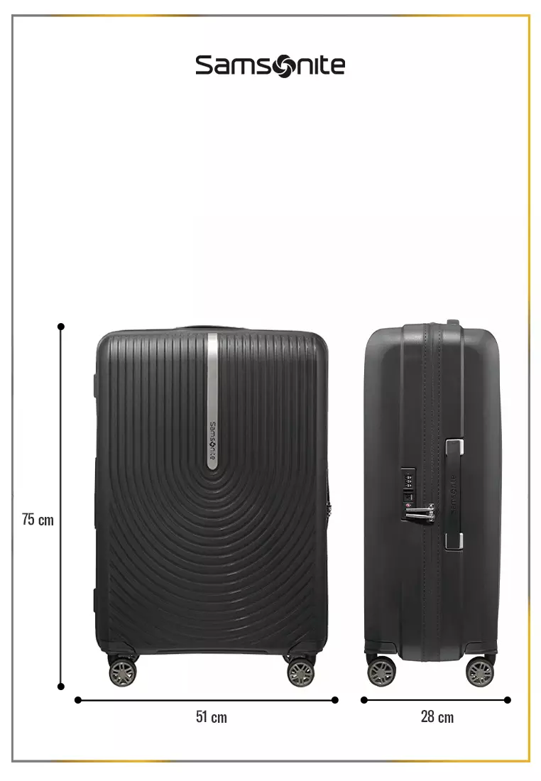 Samsonite Koper Hardcase Hi-Fi Large 28 inch - Black