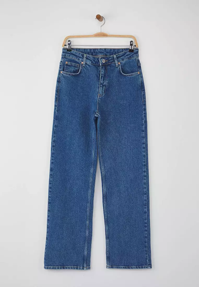 High Waist Comfort New Straight Jeans