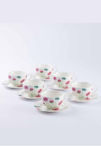 QUEENS Queens Premium Porcelain 12 Pcs Cup & Saucer DF9D5HLF99D83CGS_1