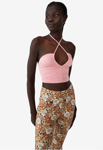 Buy Cotton On Brigitte Gathered Halter Top 2023 Online | ZALORA Singapore