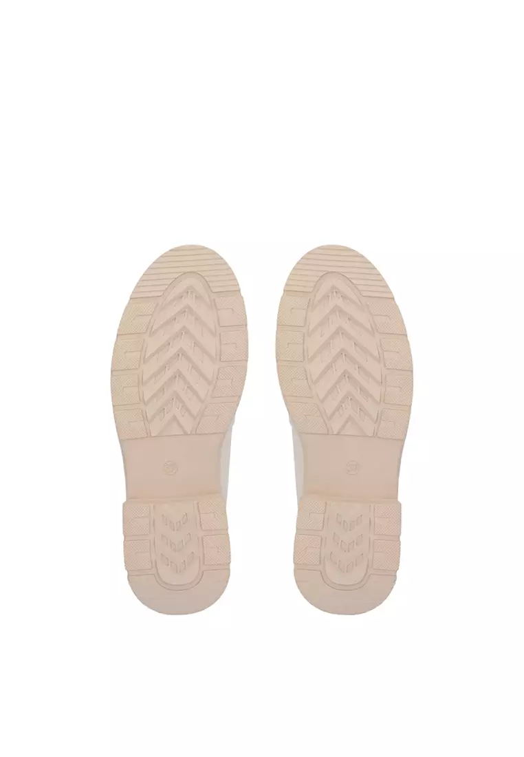 Beige Elise Bucked Loafers