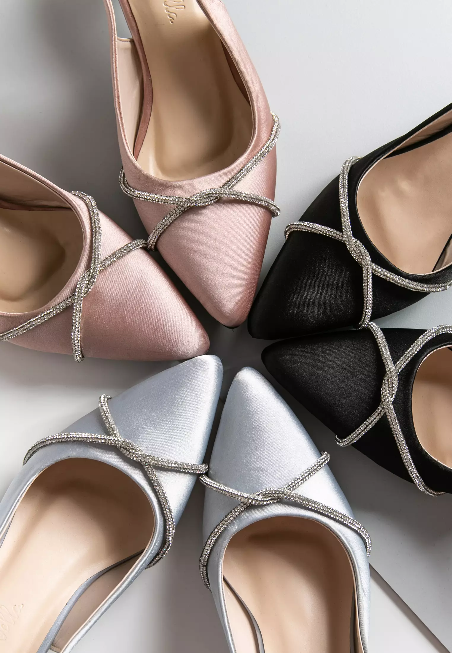 Quinn Pointed Toe Slingback Kitten Heels Sepatu Wanita Pesta