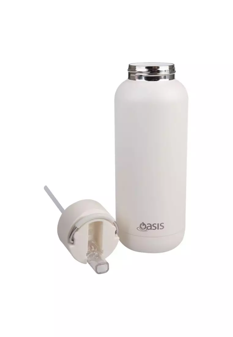 Oasis Stainless Steel Insulated Ceramic Moda Bottle 1L - Alabaster