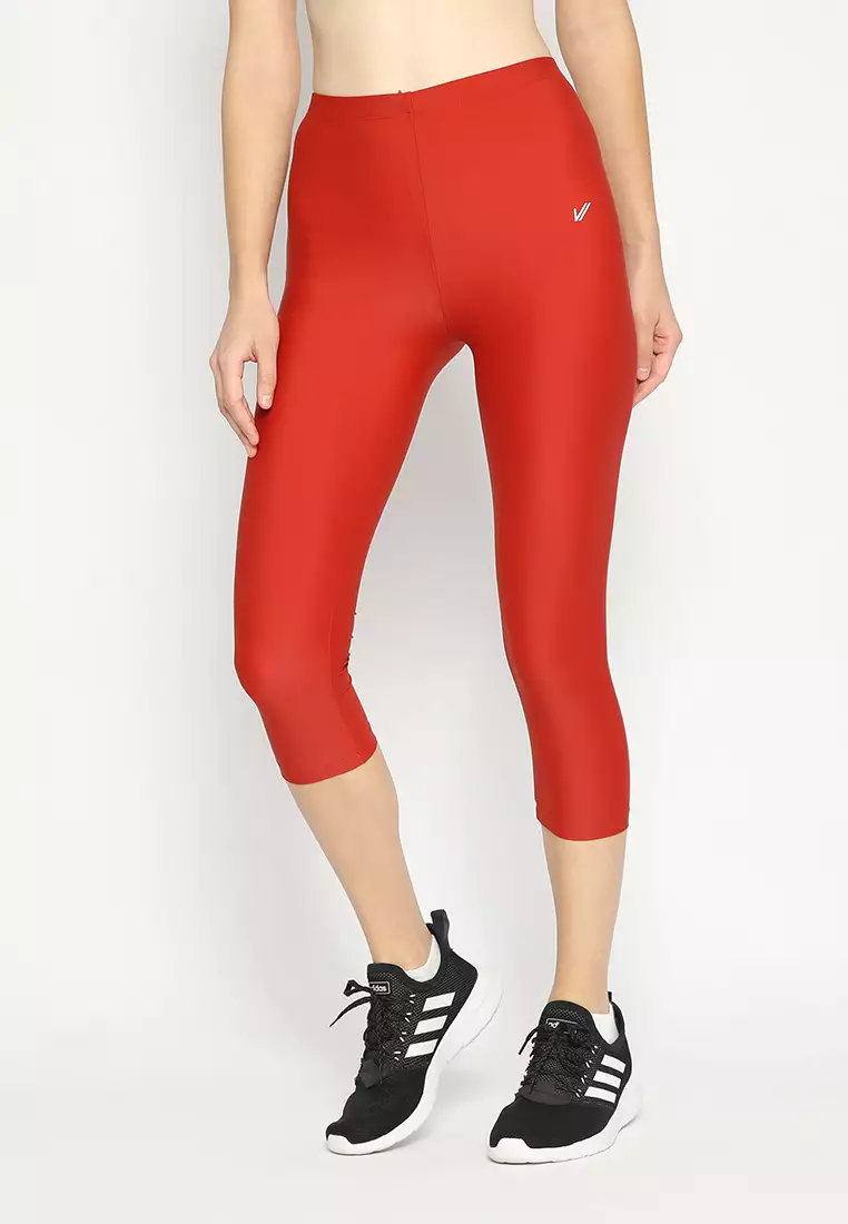 Legging Basic Capris - Legging 7/8 Wanita - Brick
