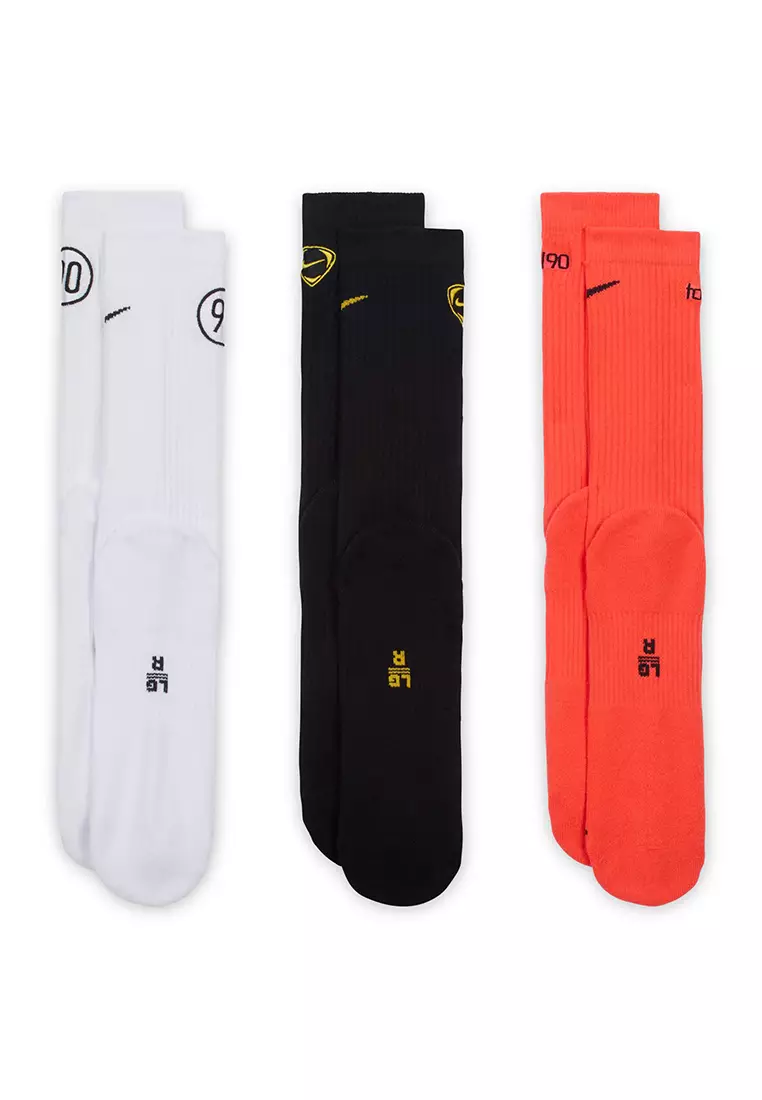 Total 90 Everyday Cushioned Crew Socks (3 Pairs)