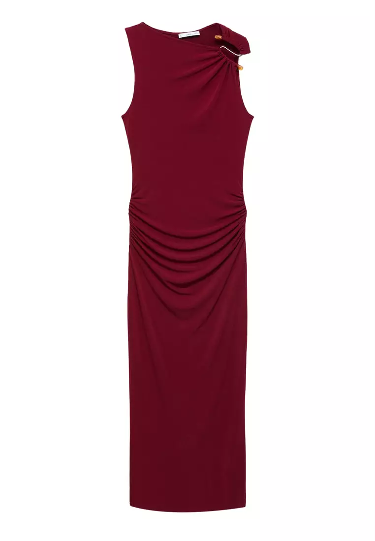 Buy Mango Midi-Dress With Jewel Detail 2025 Online ZALORA