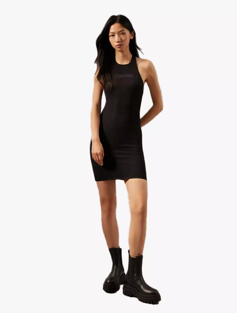 Calvin Klein Sport - Ribbed Seamless Dress - Black - black