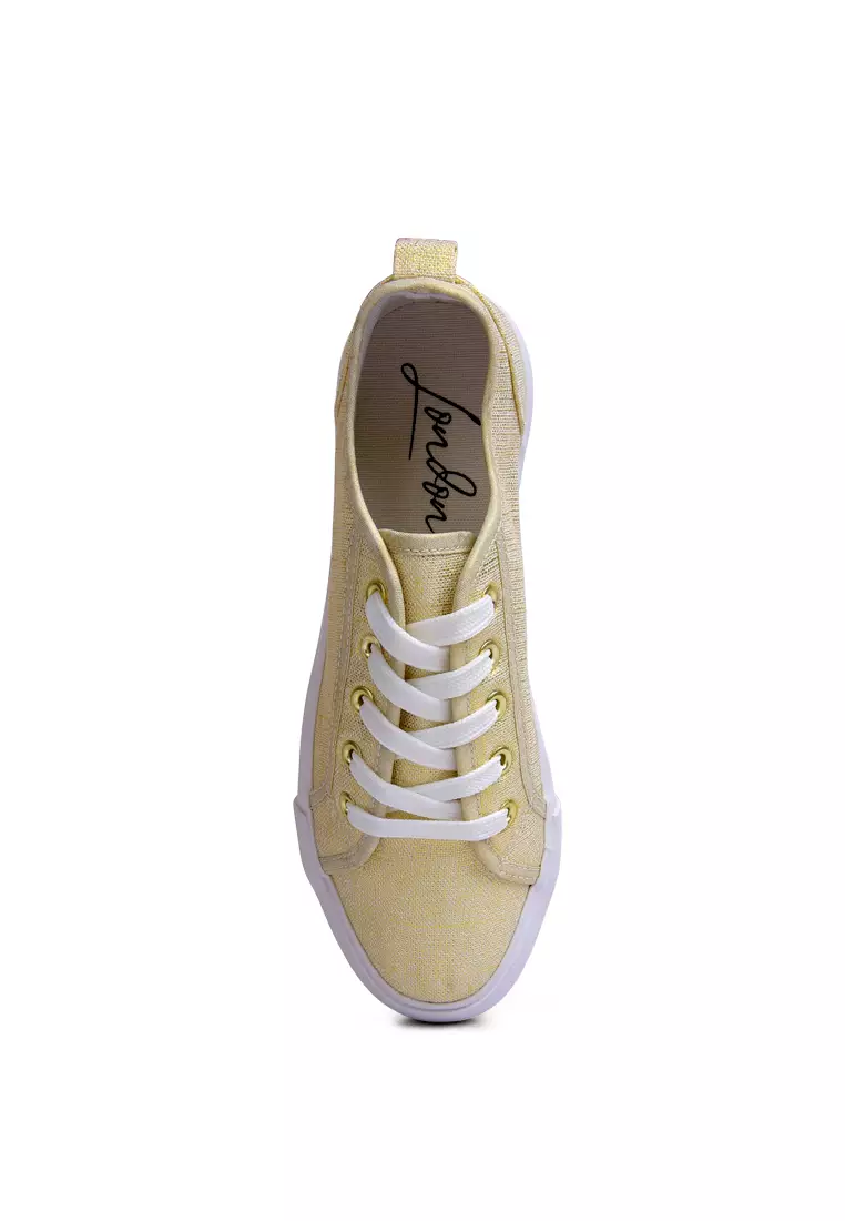 Gold platform sneakers cheap