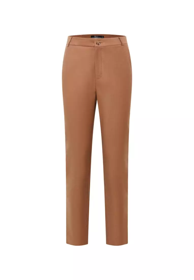 Buy G2000 Twill Cotton High Waist Cigarette Pants 2025