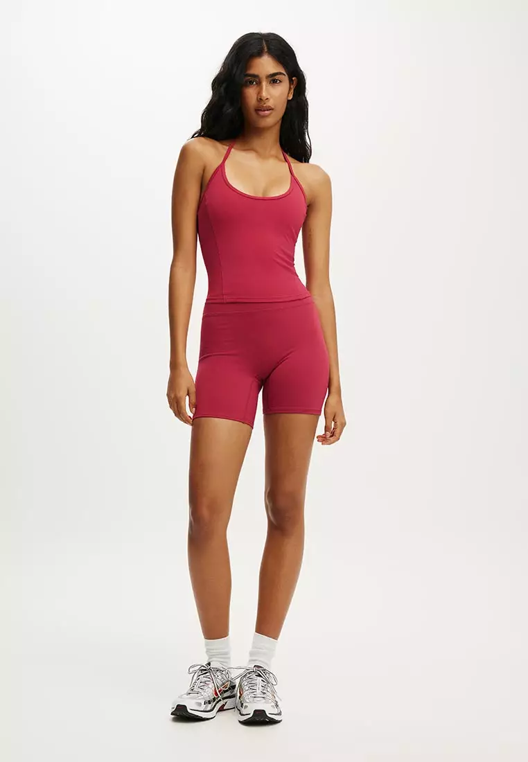 Ultra Move Scoop Halter Tank Top
