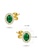 Aquae Jewels white Earrings Princess 18K Gold and Diamonds with Ruby - Emerald - Sapphire - White Gold,Sapphire EB19FAC9C61CB0GS_1