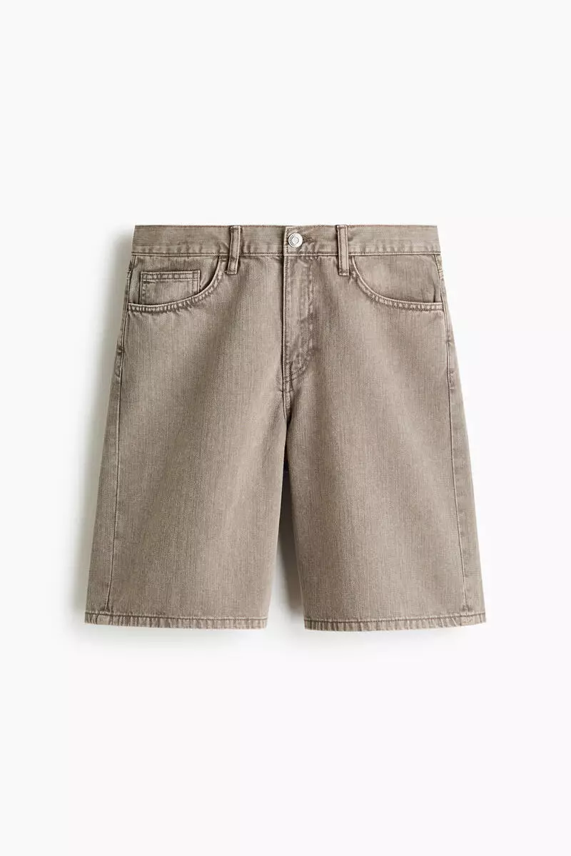 Relaxed denim shorts