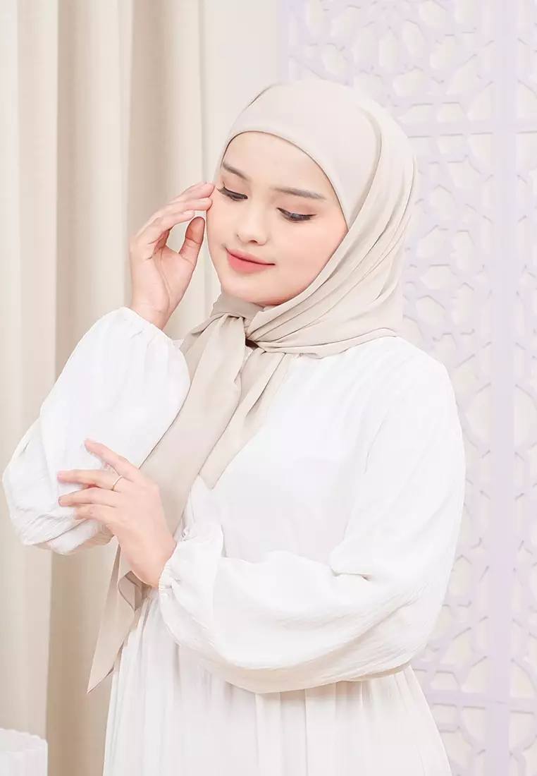 HIJAB INSTAN ALINE - LIGHT CREAM