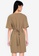 ZALORA BASICS brown Short Sleeve Dress with Drawstring 5C291AA5FB9CE8GS_2