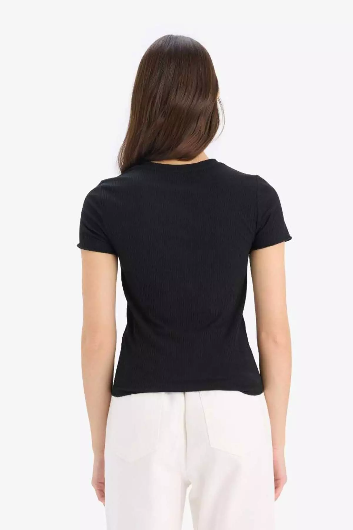 Black Women's T-Shirt K7064Az/Bk81