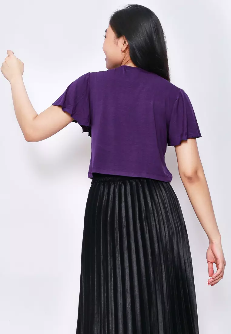 Chest Flare Crop Tee