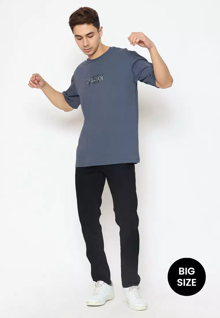 POLICE T-Shirt Cotton Combed Big Size Pria 2078280281