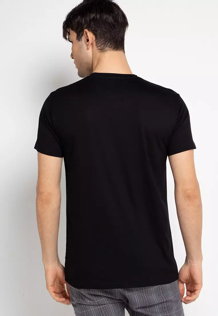 Nade NT310 Hustlin Hitam Kaos anti kusut Pria
