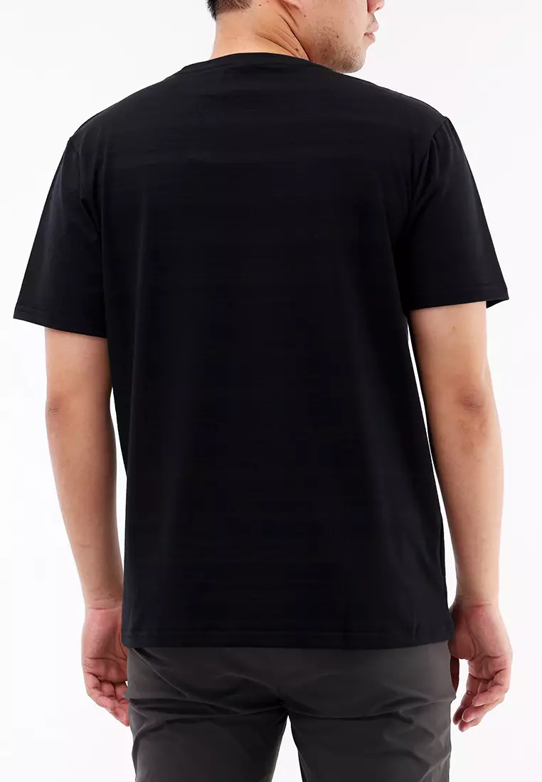 Round Neck Streaky Short Sleeves