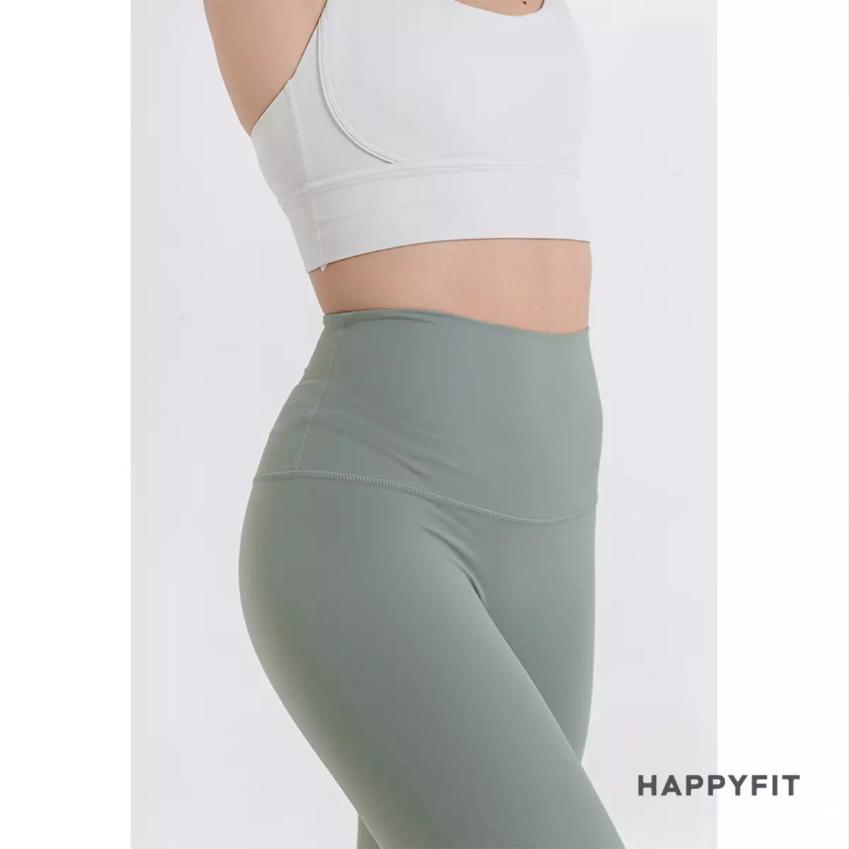HAPPYFIT JISOO Sports Bra Eggshell Green