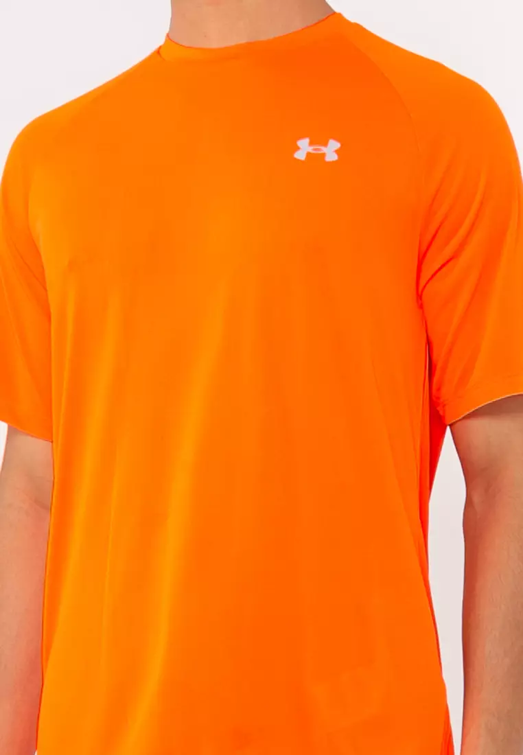 Orange under armour shirts store