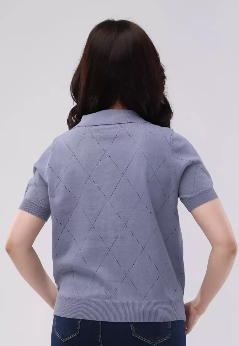 Rg Knitted Short Sleeves Top
