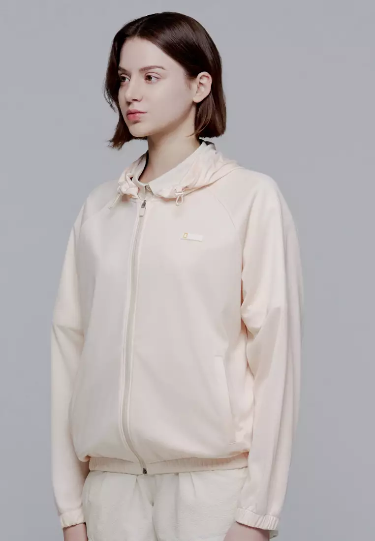 Women's Graphic Mesh Zip Up Jacket