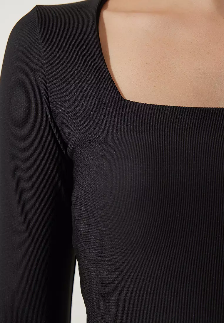 2-Pack Crop Long Sleeve Tops