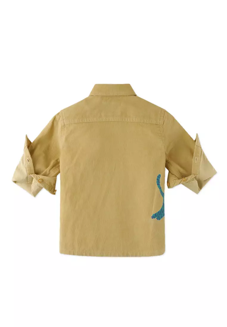 Baby Boys DonT Tickle The Tiger Fine Cord Shirt