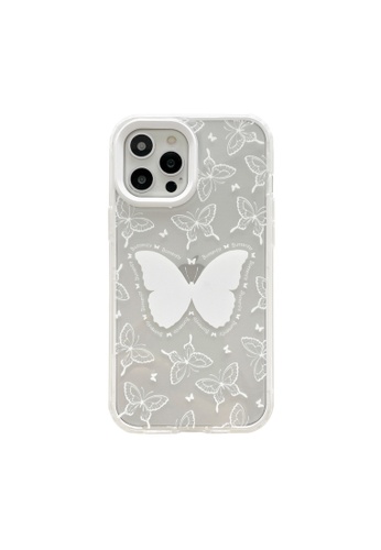 Kings Collection white White Butterfly iPhone 13 Case (KCMCL2445) A8F81AC95D71F9GS_1