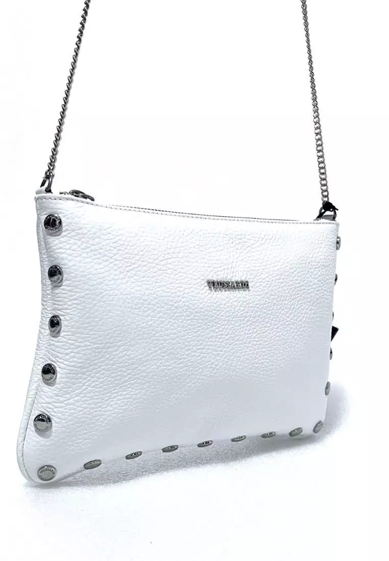 White studded 2025 crossbody bag