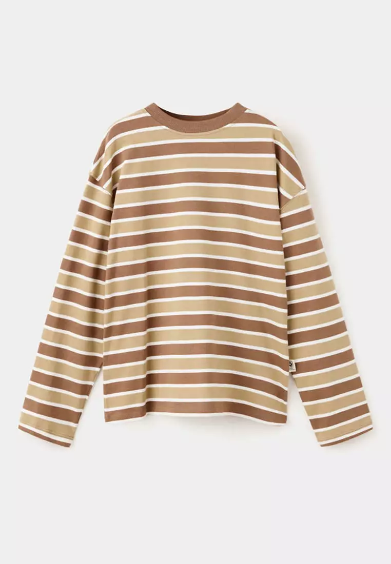 Jual MANGO KIDS Striped Cotton T-Shirt Original 2026 | ZALORA Indonesia