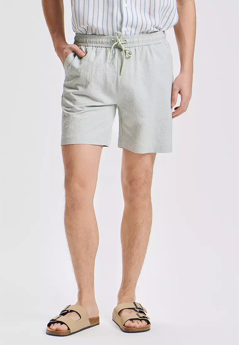 Modern Fit Swim Seersucker Shorts