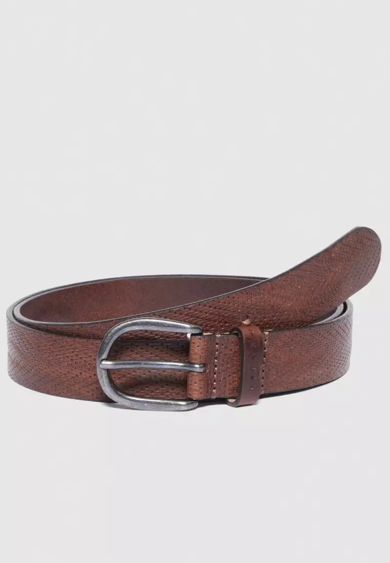 Buy Sisley Leather Look Belt 2024 Online | ZALORA