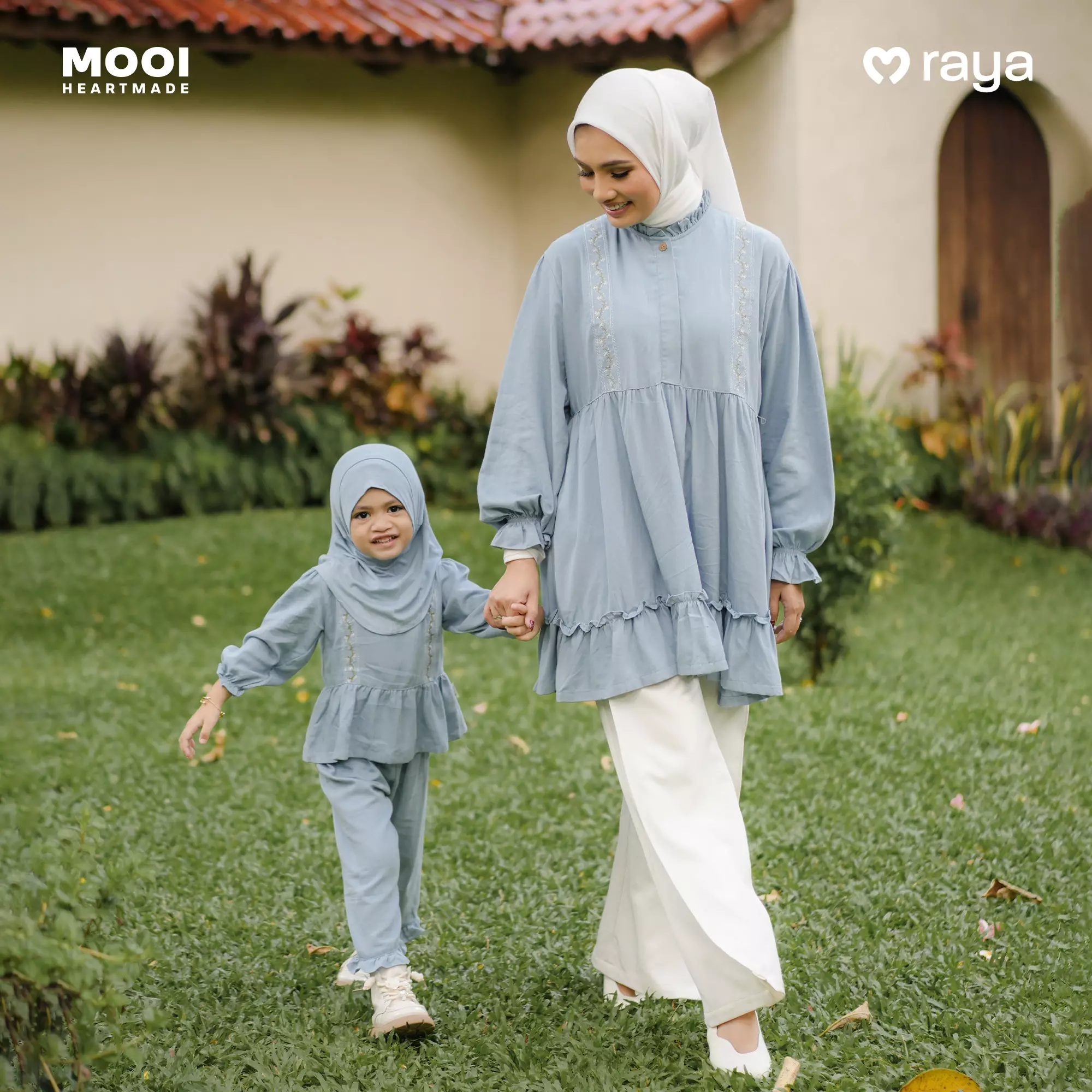 Mooi Tunik Wanita Atasan Wanita Raya Collection Elmira Tunic - Camel Brown