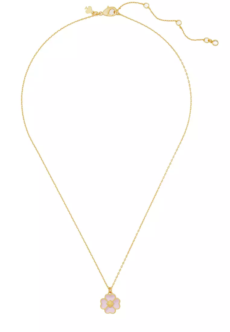 Spades & Studs Enamel Mini Pendant Necklace in Berry Cream o0ru3241