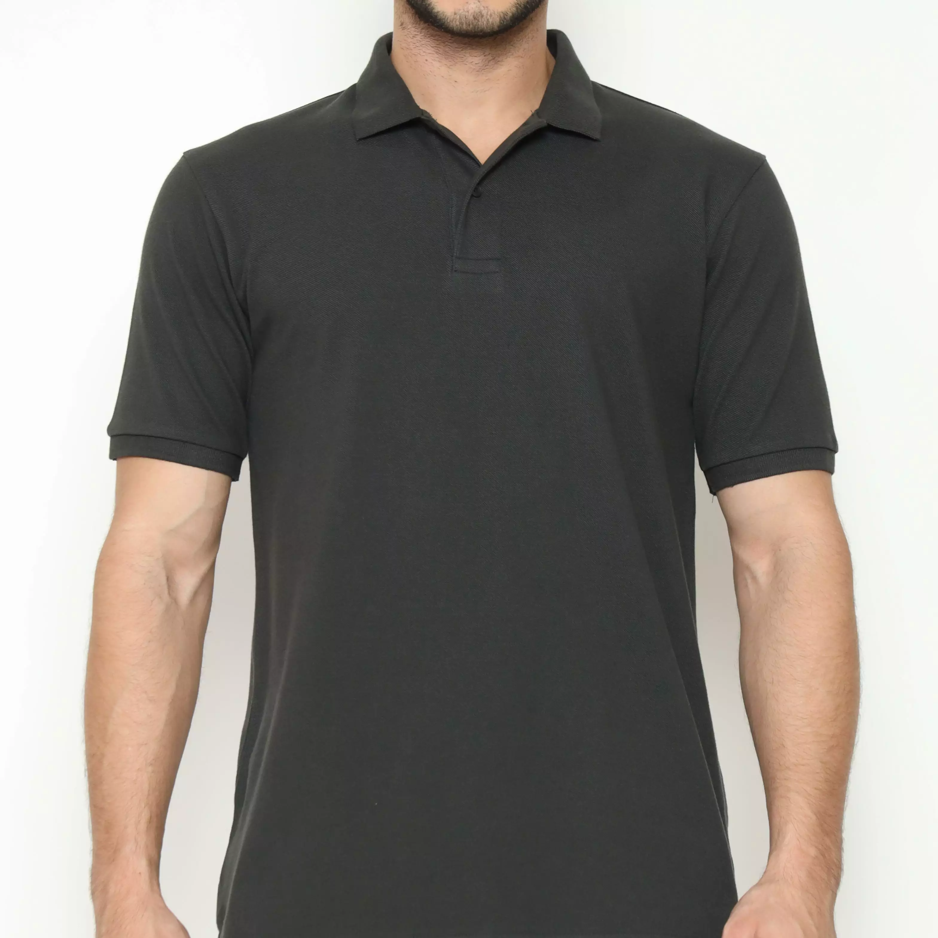 MAGINOT POLO SHIRT PIQUE PRIA DARK GREY