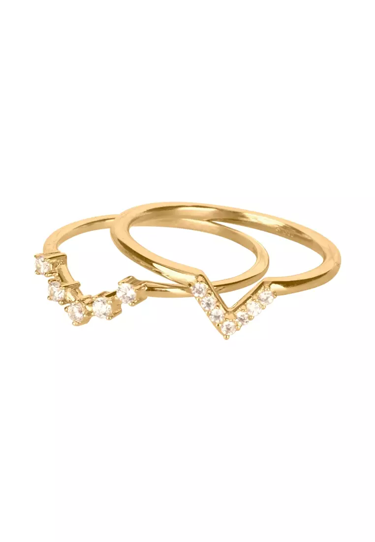 Wishbone Stacker Ring 14k Gold