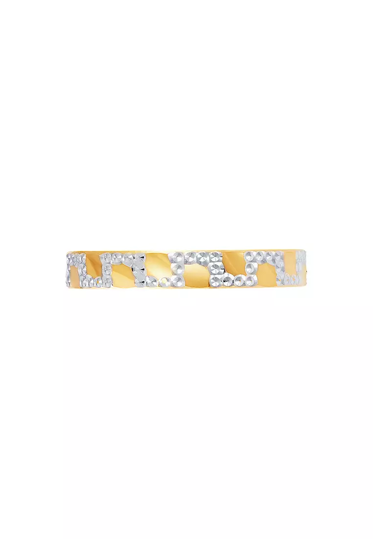 HABIB 916 Oro Italia Yellow and White Gold Ring GR55430724(YW)-BI (22K Gold)