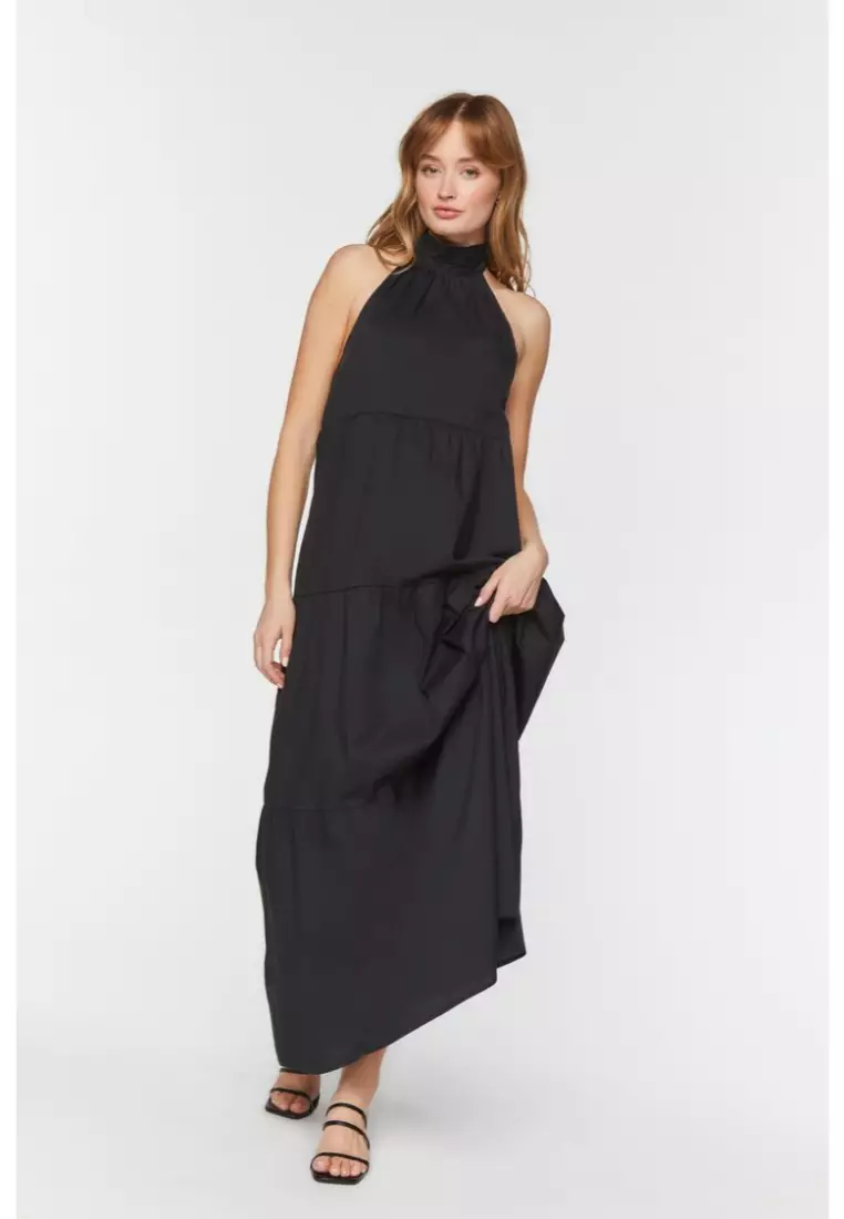 Forever 21 sales black maxi dress