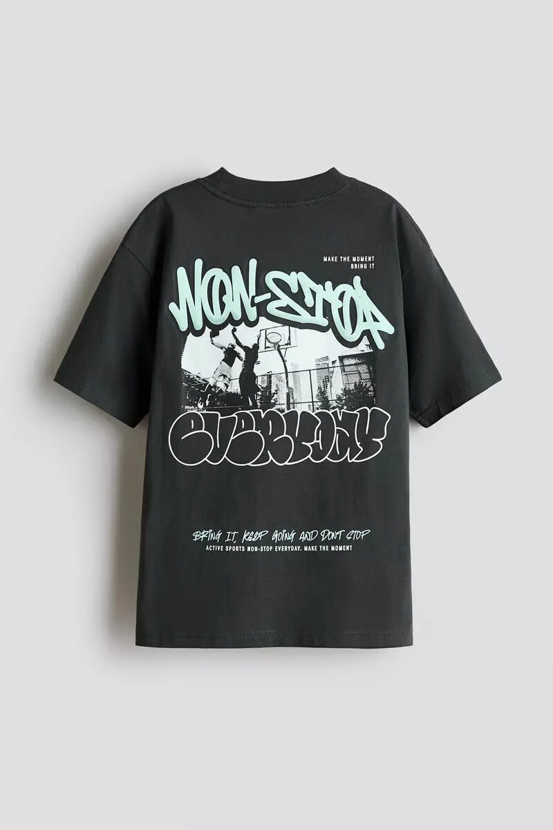 Loose-fit printed T-shirt