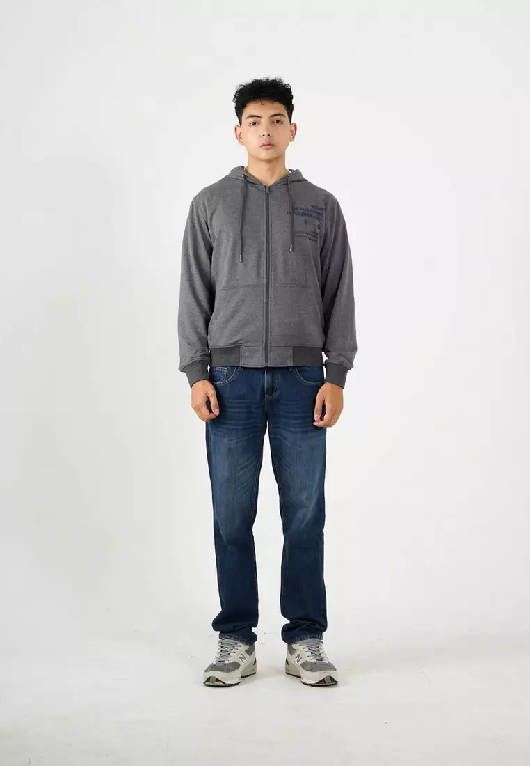 Greenlight Men's Jacket Zipper Hoodie Sweatshirt Regular Fit French Terry OL-C050225