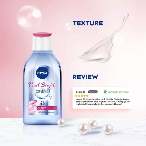 NIVEA Pearl Bright MicellAIR Micellar Water 400ml