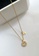 ZITIQUE gold Women's Diamond Embedded Hollowed Letter H Necklace - Gold 00522ACDA40482GS_2