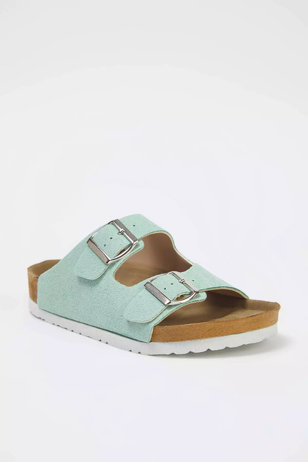 Mint Double Buckle Women's Slippers Takss24Te00004