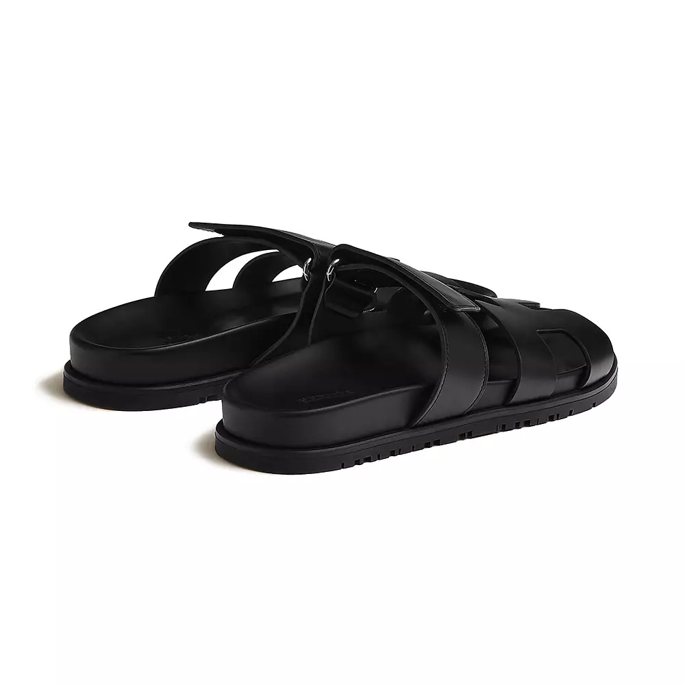Chypre Calfskin Sandals Black Women