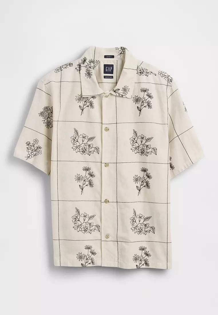 Short Sleeve Linen Shirt